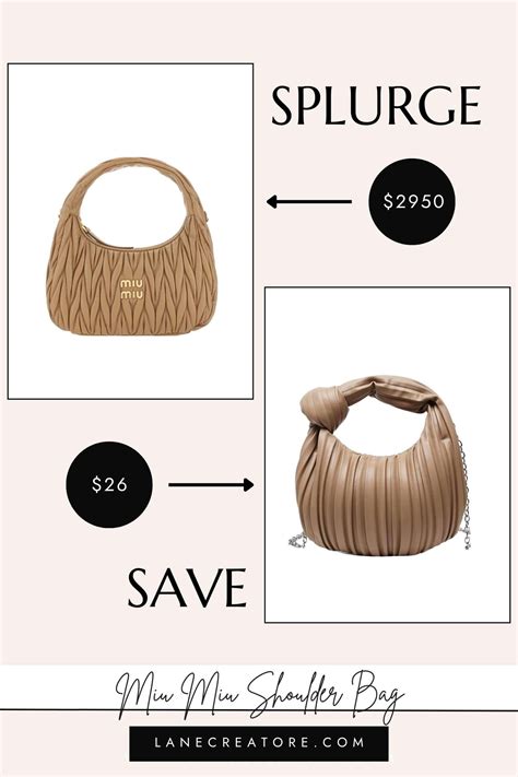 miu miu shoulder bag dupe